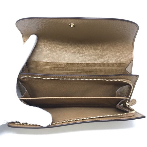 Coach Slim Envelope Wallet In Signature Canvas - Picture 4 of 4